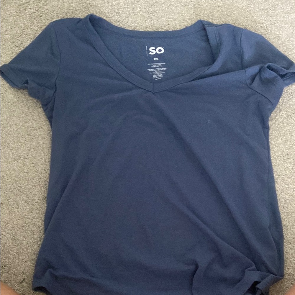 SO Blue Fitted Short Sleeve T-Shirt